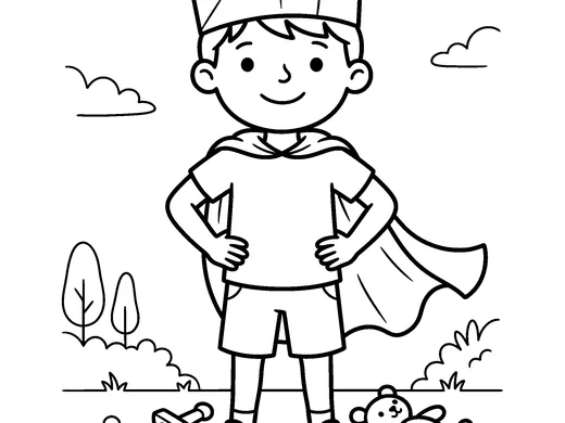 Brave coloring page — Ages 5–6