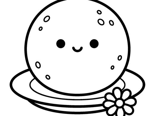 Ladoo coloring page — Ages 3–4